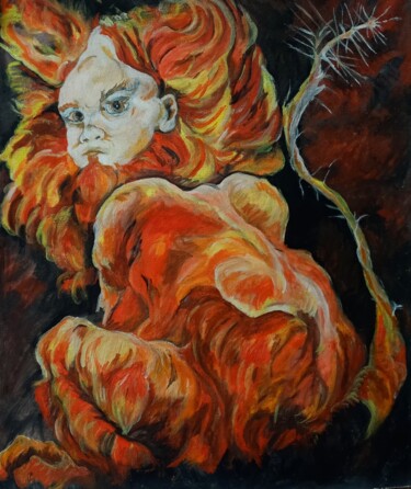 Картина под названием "Мантикорочка" - Tania Timakova, Подлинное произведение искусства, Акрил