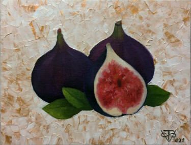 Painting titled "FIG" by V O S K R E S E N S K A Y A, Original Artwork, Oil