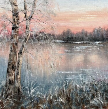 Pintura titulada "Frosty day" por Tanja Frost, Obra de arte original, Oleo Montado en Bastidor de camilla de madera