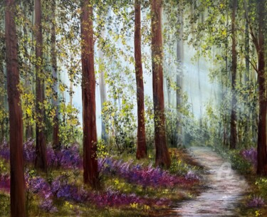 Malerei mit dem Titel "A Symphony of Spring" von Tanja Frost, Original-Kunstwerk, Öl