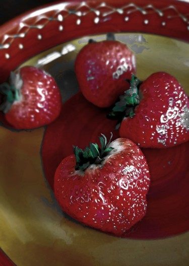 Fotografie mit dem Titel "strawberries" von Tanja Niegsch, Original-Kunstwerk, Digitale Fotografie