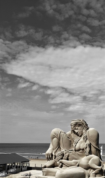 Fotografie mit dem Titel "statue of sand" von Tanja Niegsch, Original-Kunstwerk, Digitale Fotografie