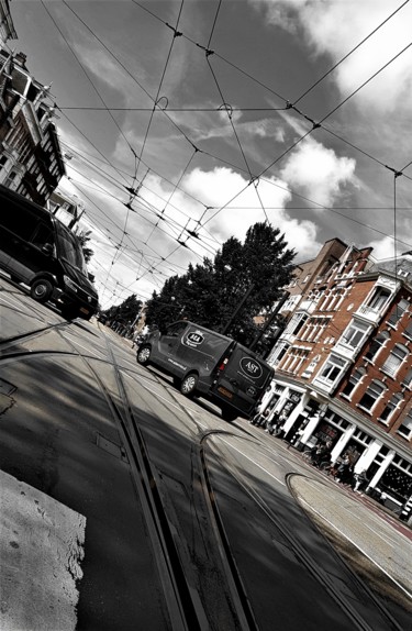 Fotografie mit dem Titel "street view Amsterd…" von Tanja Niegsch, Original-Kunstwerk, Digitale Fotografie
