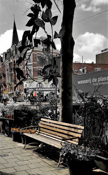Fotografie mit dem Titel "city light Amsterdam" von Tanja Niegsch, Original-Kunstwerk, Digitale Fotografie