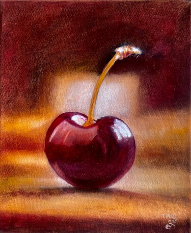 Peinture intitulée "Cherries red" par Tanja Olsson, Œuvre d'art originale, Huile