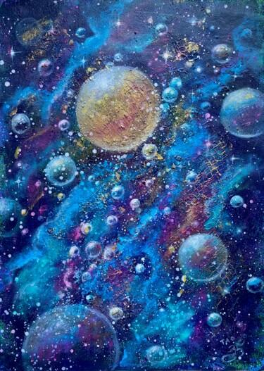 Peinture intitulée "Galaxy 3" par Tanja Olsson, Œuvre d'art originale, Acrylique