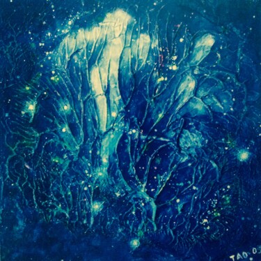 Картина под названием "Dancing" - Tanja Olsson, Подлинное произведение искусства, Акрил Установлен на Деревянная рама для но…