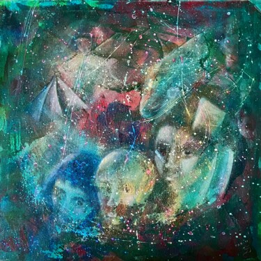 Картина под названием "From Time" - Tanja Olsson, Подлинное произведение искусства, Акрил Установлен на Деревянная рама для…