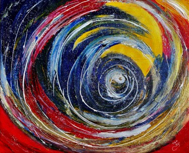 Картина под названием "Conceived" - Tanja Olsson, Подлинное произведение искусства, Акрил Установлен на Деревянная рама для…