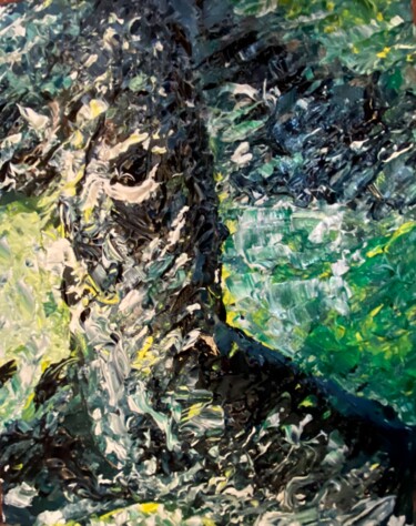Картина под названием "Trees" - Tanja Olsson, Подлинное произведение искусства, Акрил Установлен на Деревянная рама для носи…