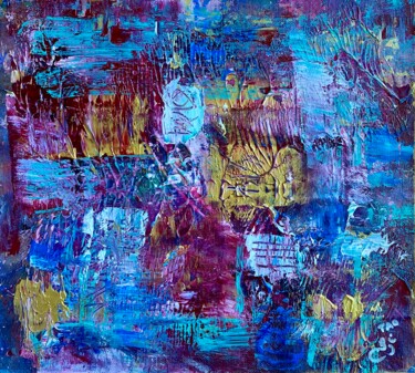 Peinture intitulée "Abstract 2A" par Tanja Olsson, Œuvre d'art originale, Acrylique Monté sur Châssis en bois