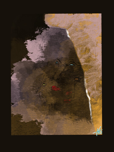 Private Eyes Digital Arts titled "Private Eyes" by Tanja Ten Wolde, Original Art, Digital Painting