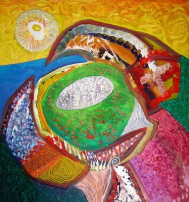 Painting titled "Pelicans Nest" by Tanja Djokic, Original Artwork
