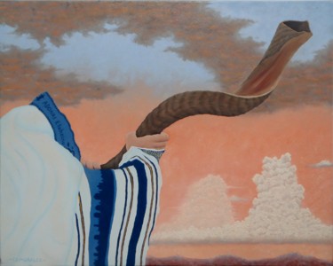 Peinture intitulée "JOEL 2:1" par Ed Moralez, Œuvre d'art originale, Huile
