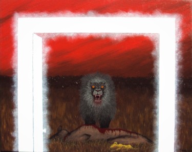 Peinture intitulée "STEAL KILL DESTROY…" par Ed Moralez, Œuvre d'art originale, Huile