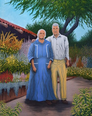 Painting titled "COVENANT KEEPERS" by Ed Moralez, Original Artwork, Oil