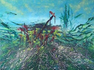 Malerei mit dem Titel "The Falling Away" von Ed Moralez, Original-Kunstwerk, Öl