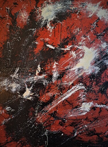 Malerei mit dem Titel "SHIGIONOTH" von Ed Moralez, Original-Kunstwerk, Öl