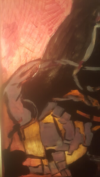 Peinture intitulée "le fil d'Ariane" par Virginia Tansu, Œuvre d'art originale, Acrylique