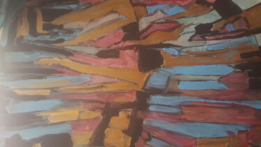 Malerei mit dem Titel "soudures" von Virginia Tansu, Original-Kunstwerk, Acryl Auf Keilrahmen aus Holz montiert
