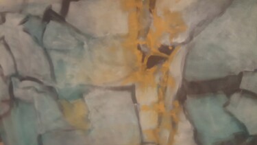 Pittura intitolato "LES GLACIERS" da Virginia Tansu, Opera d'arte originale, Acrilico Montato su Telaio per barella in legno