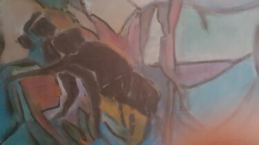Картина под названием "CORPS PERDUS" - Virginia Tansu, Подлинное произведение искусства, Акрил Установлен на Деревянная рама…