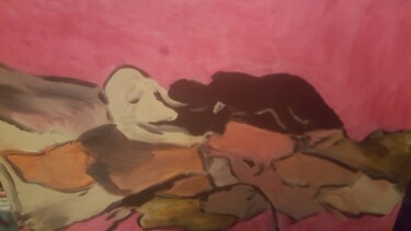 Картина под названием "mélancolie" - Virginia Tansu, Подлинное произведение искусства, Акрил Установлен на Деревянная рама д…