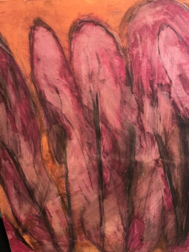 Malerei mit dem Titel "STRIES" von Virginia Tansu, Original-Kunstwerk, Acryl Auf Keilrahmen aus Holz montiert