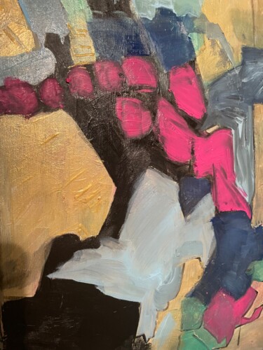 Картина под названием "offrande" - Virginia Tansu, Подлинное произведение искусства, Акрил Установлен на Деревянная рама для…