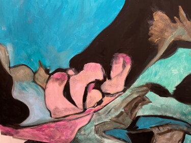 제목이 "VORTEX"인 미술작품 Virginia Tansu로, 원작, 아크릴 나무 들것 프레임에 장착됨