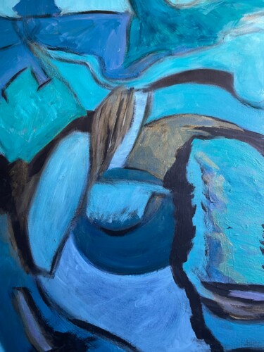 Картина под названием "cohesion" - Virginia Tansu, Подлинное произведение искусства, Акрил Установлен на Деревянная рама для…
