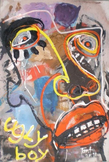 Painting titled "Ugly boy" by Tanto Sutianto, Original Artwork