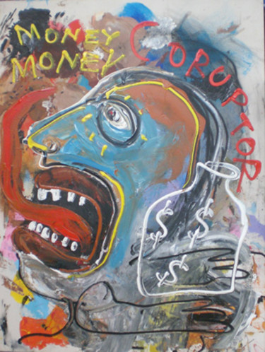 Painting titled "Coruptor" by Tanto Sutianto, Original Artwork