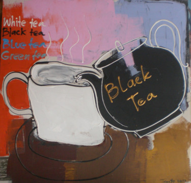 Painting titled "Black tea" by Tanto Sutianto, Original Artwork