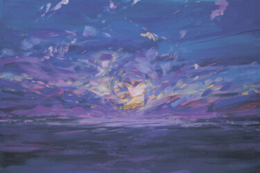Peinture intitulée "Sunrise in The Hague" par Tanya Bambiza, Œuvre d'art originale, Acrylique Monté sur Châssis en bois