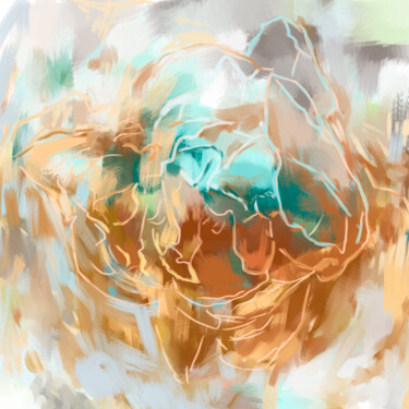 Цифровое искусство под названием "Autumn breath" - Tanya Bambiza, Подлинное произведение искусства, Акрил