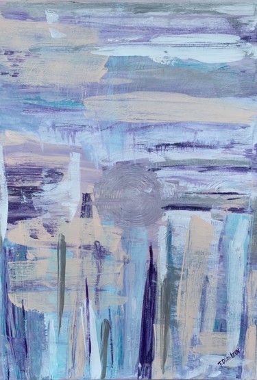 Peinture intitulée "Purple Rain" par Tanya Dimitrov, Œuvre d'art originale, Acrylique