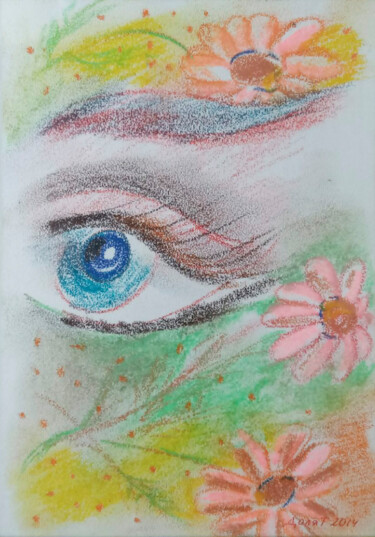 Painting titled "I wish you a good m…" by Tanya Dolya, Original Artwork, Pastel Mounted on Other rigid panel