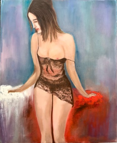 Painting titled "Art erotica" by Tanya Dulac, Original Artwork, Oil