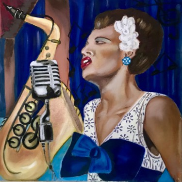 Картина под названием "Art jazz" - Tanya Dulac, Подлинное произведение искусства, Масло