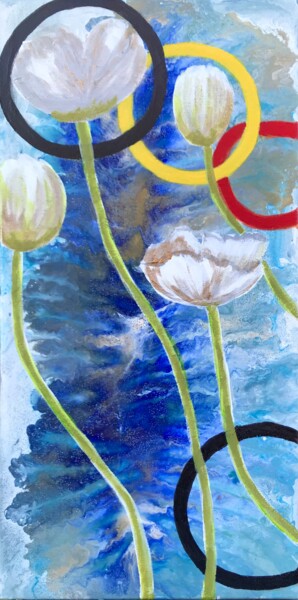 Картина под названием "Abstraction paintin…" - Tanya Dulac, Подлинное произведение искусства, Акрил