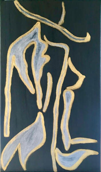 Картина под названием "Art minimalism , pa…" - Tanya Dulac, Подлинное произведение искусства, Масло Установлен на Деревянная…