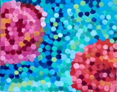 Картина под названием "original abstract p…" - Tanya Dulac, Подлинное произведение искусства, Масло Установлен на Деревянная…