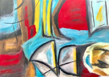 Pittura intitolato "Большая абстракция" da Tanya Dulac, Opera d'arte originale, Acrilico