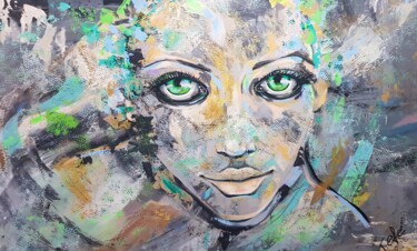 Painting titled "THE WHOLE WORLD IS…" by Tanya Efe, Original Artwork, Acrylic