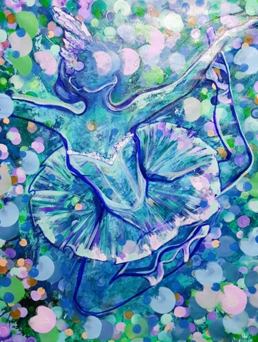 Картина под названием "Ballerina" - Tanya Efe, Подлинное произведение искусства, Акрил