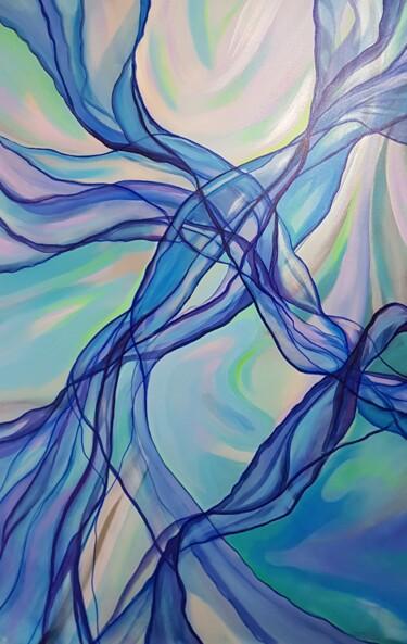 Peinture intitulée "The Blue Dream" par Tanya Efe, Œuvre d'art originale, Acrylique