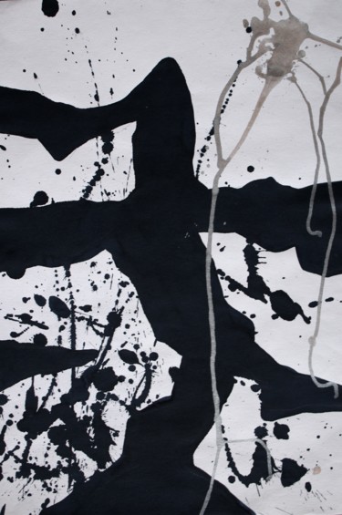 Картина под названием "Black & White 1" - Tanya Firn, Подлинное произведение искусства, Акрил