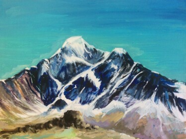 Peinture intitulée "Deux sommets. Two p…" par Tanya Firn, Œuvre d'art originale, Huile