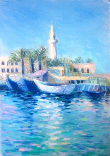 Painting titled "Red Sea" by Tanya Firn, Original Artwork, Oil